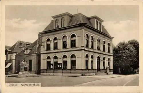 Ak Delden Hof van Twente Overijssel Niederlande, Rathaus