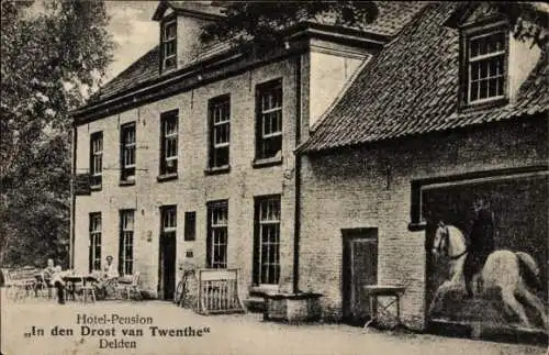 Ak Delden Hof van Twente Overijssel Niederlande, Hotel-Pension In den Drost van Twenthe