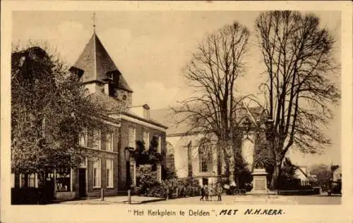 Ak Delden Overijssel Niederlande, Het Kerkplein