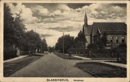 Ak Glanerbrug Glanerbrücke Overijssel Niederlande, Kerkstraat