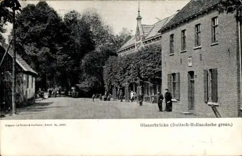 Ak Glanerbrücke Glanerbrug Enschede Overijssel Niederlande, Deutsch Niederländische Grenze