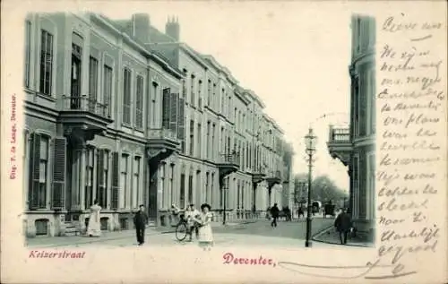 Ak Deventer Overijssel Niederlande, Keizerstraat