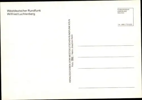 Ak Schauspieler Wilfried Luchtenberg, Portrait, Autogramm