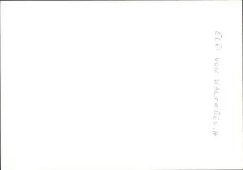 Ak Schauspielerin Elfi von Kalckreuth, Portrait, Autogramm