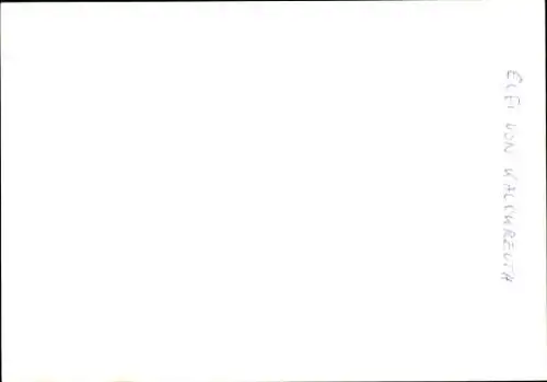 Ak Schauspielerin Elfi von Kalckreuth, Portrait, Autogramm