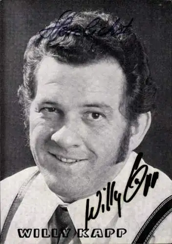 Ak Schauspieler Willy Kapp, Portrait, Autogramm