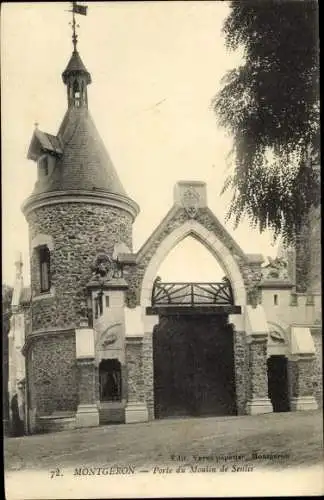 Ak Montgeron Essonne, Porte du Moulin de Senlis