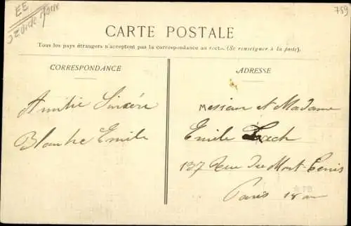 Ak Villeneuve Saint Georges Val de Marne, Route de Montgeron