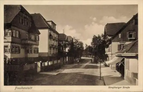 Ak Freudenstadt im Schwarzwald, Straßburger Straße