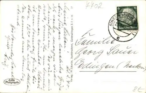 Ak Gottmadingen im Hegau, Gesamtansicht