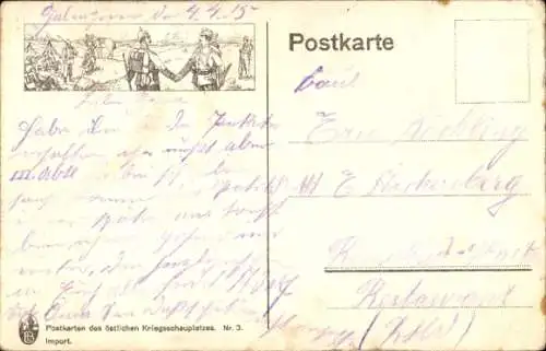 Landkarten Ak Östlicher Kriegsschauplatz Galizien, Lublin, Warschau