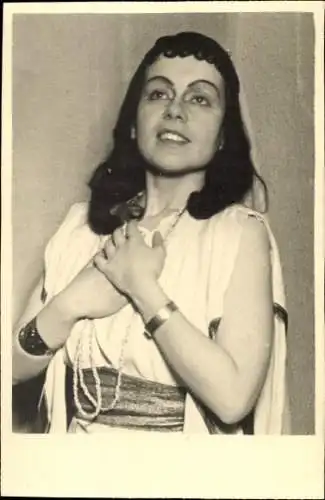 Foto Ak Schauspielerin Agnes Buschmann, Portrait, Schmuck