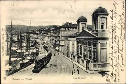 Ak Triest Trieste Friuli Venezia Giulia, Riva Carciotti