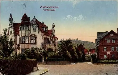 Ak Hildburghausen in Thüringen, Gartenstraße