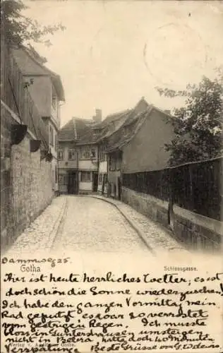 Ak Gotha in Thüringen, Schlossgasse