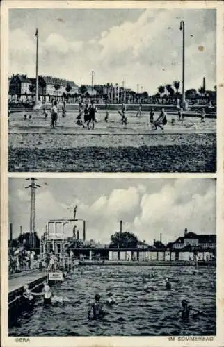 Ak Gera in Thüringen, Sommerbad