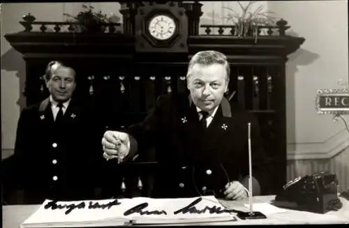 Foto Schauspieler Oskar Müller, Filmszene, Autogramm