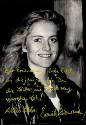 Foto Schauspielerin Daniela Ziemann, Portrait, Autogramm