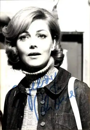 Foto Schauspielerin Ingeborg Schöner, Portrait, Autogramm