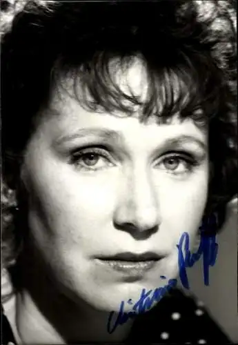 Foto Schauspielerin Christiane Reiff, Portrait, Autogramm