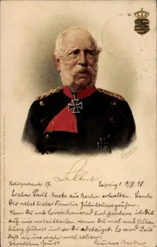 Künstler Litho Donadini, Antonio Ermenegildo, König Albert von Sachsen, Portrait