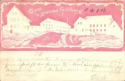 Präge Litho Niederreifenberg Schmitten im Taunus, Großer Feldberg