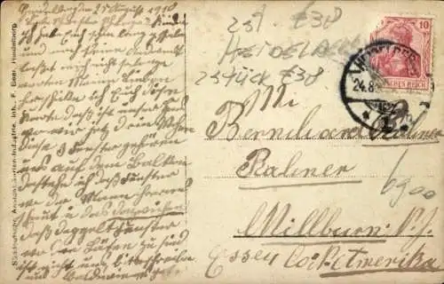 Foto Ak Heidelberg am Neckar, Partie an einem Wohnhaus