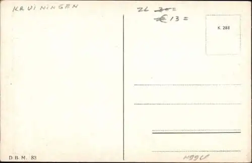 Ak Zeeland, Op Zuid Beveland, Frau mit Strohkarren, Windmühle, Trachten