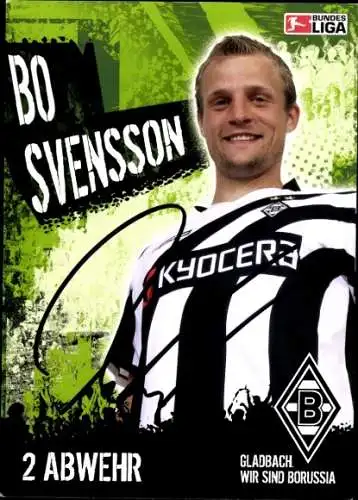 Autogrammkarte Fußball, Bo Svensson, Borussia Mönchengladbach