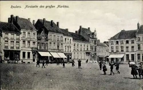 Ak Roeselare Roeselaere Rousselare Roulers Westflandern, Marktplatz