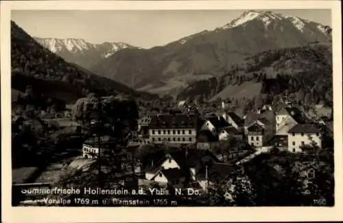 Ak Hollenstein an der Ybbs in Niederösterreich, Teilansicht, Gamsstein