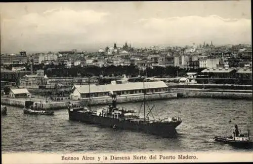 Ak Buenos Aires, Argentinien, Norddock von Puerto Madero