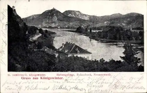 Ak Rolandseck Remagen am Rhein, Siebengebirge, Nonnenwerth