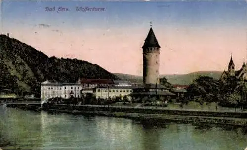 Ak Bad Ems an der Lahn, Wasserturm