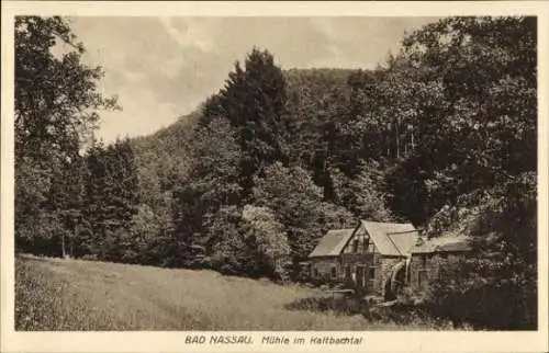 Ak Nassau an der Lahn, Mühle im Kaltbachtal