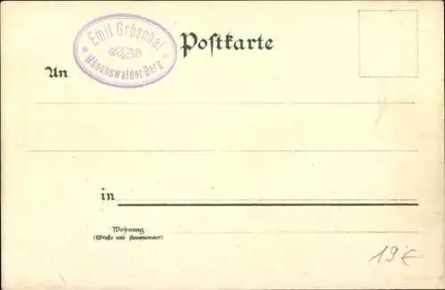 Litho Wilthen in der Oberlausitz, Mönchswalder Berg, Bergwirtschaft, Panorama von Postwitz aus