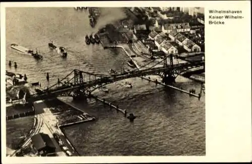 Ak Wilhelmshaven an der Nordsee, Kaiser-Wilhelm-Brücke