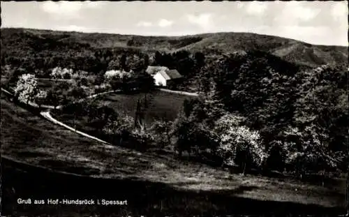 Ak Eschau im Spessart, Gasthaus Hof Hundsrück