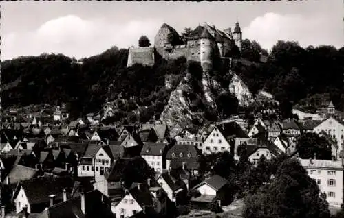 Ak Heidenheim an der Brenz Württemberg, Blick über die Dächer, Schloss Hellenstein