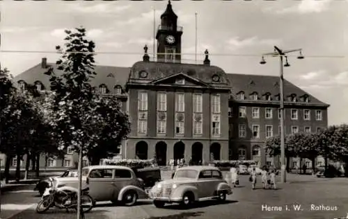 Ak Herne im Ruhrgebiet Westfalen, Rathaus