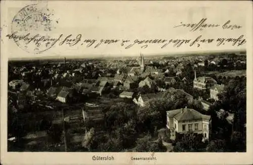 Ak Gütersloh in Westfalen, Totalansicht