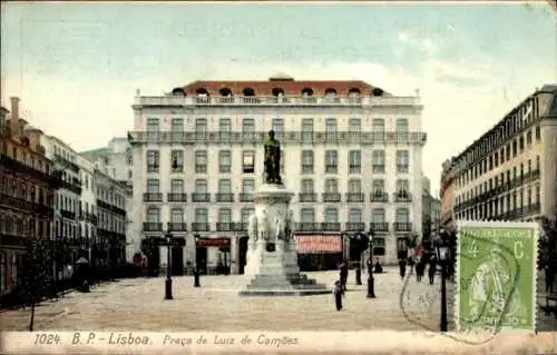 Ak Lissabon Lissabon Portugal, Praca de Luiz de Camoes