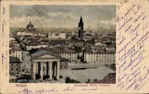 Ak Mailand Lombardia, Panorama Porta Ticinese