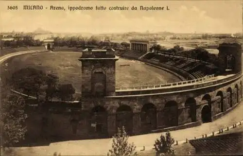 Ak Milano Lombardia, Arena, ippodromo fatto, Costruire da Napoleone I