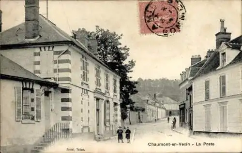 Ak Chaumont en Vexin Oise, Poste