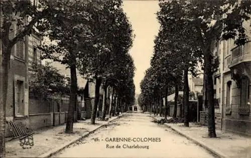 Ak La Garenne Colombes Hauts de Seine, Rue de Charlebourg