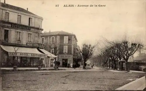 Ak Alès Alais Gard, Avenue de la Gare, Restaurant