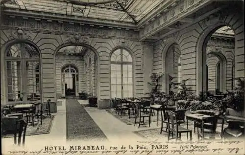 Ak Bourse de Paris II, Hotel Mirabeau, Haupthalle