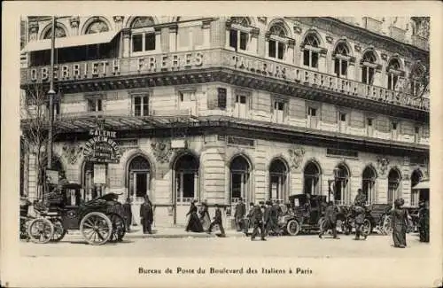 Ak Bourse de Paris II, Postamt Boulevard des Italians