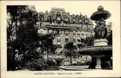 Ak Bourse de Paris II, Hotel Louvois, Square Louvois